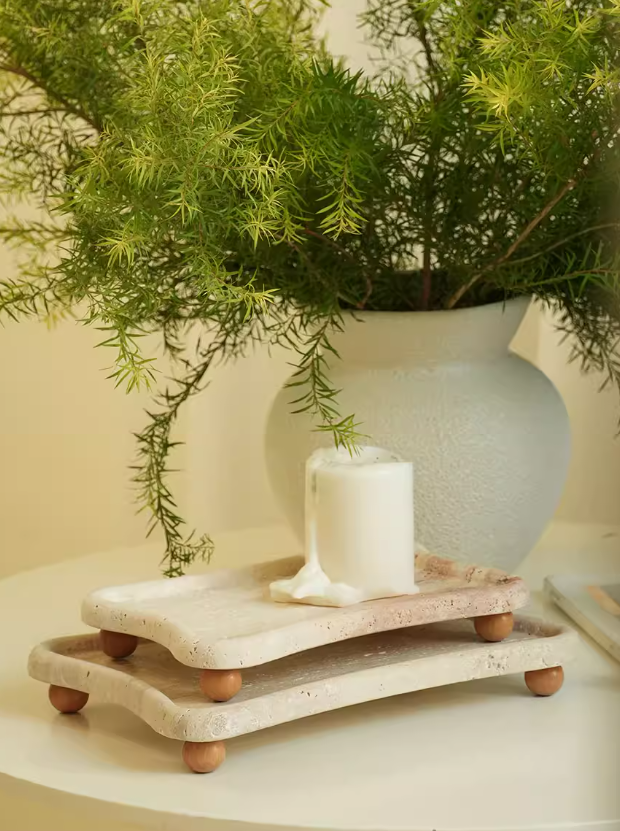 Atelier Travertine Art Tray