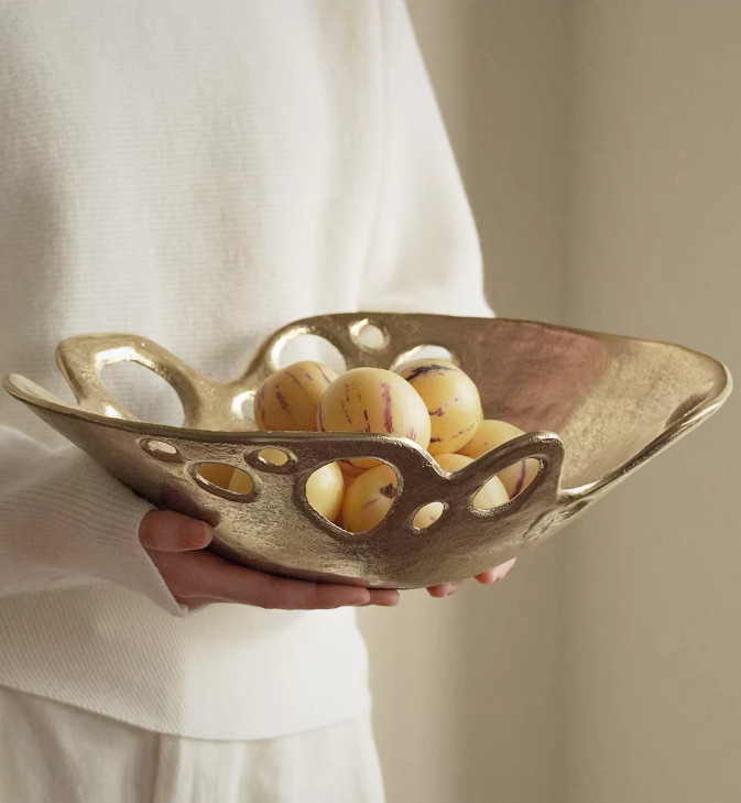 Golden Muse Decorative Plate