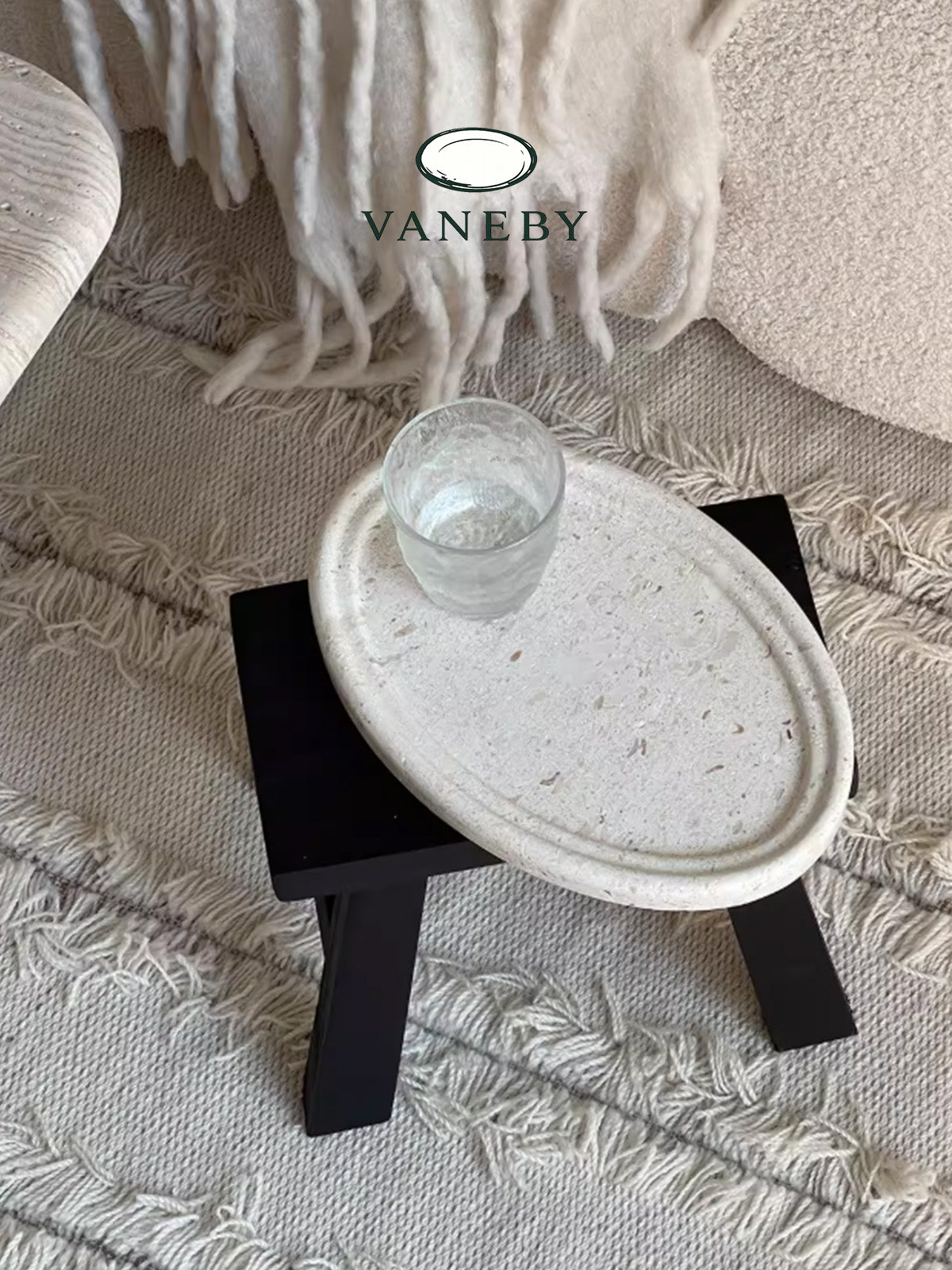 Lumière Oval Marble Tray