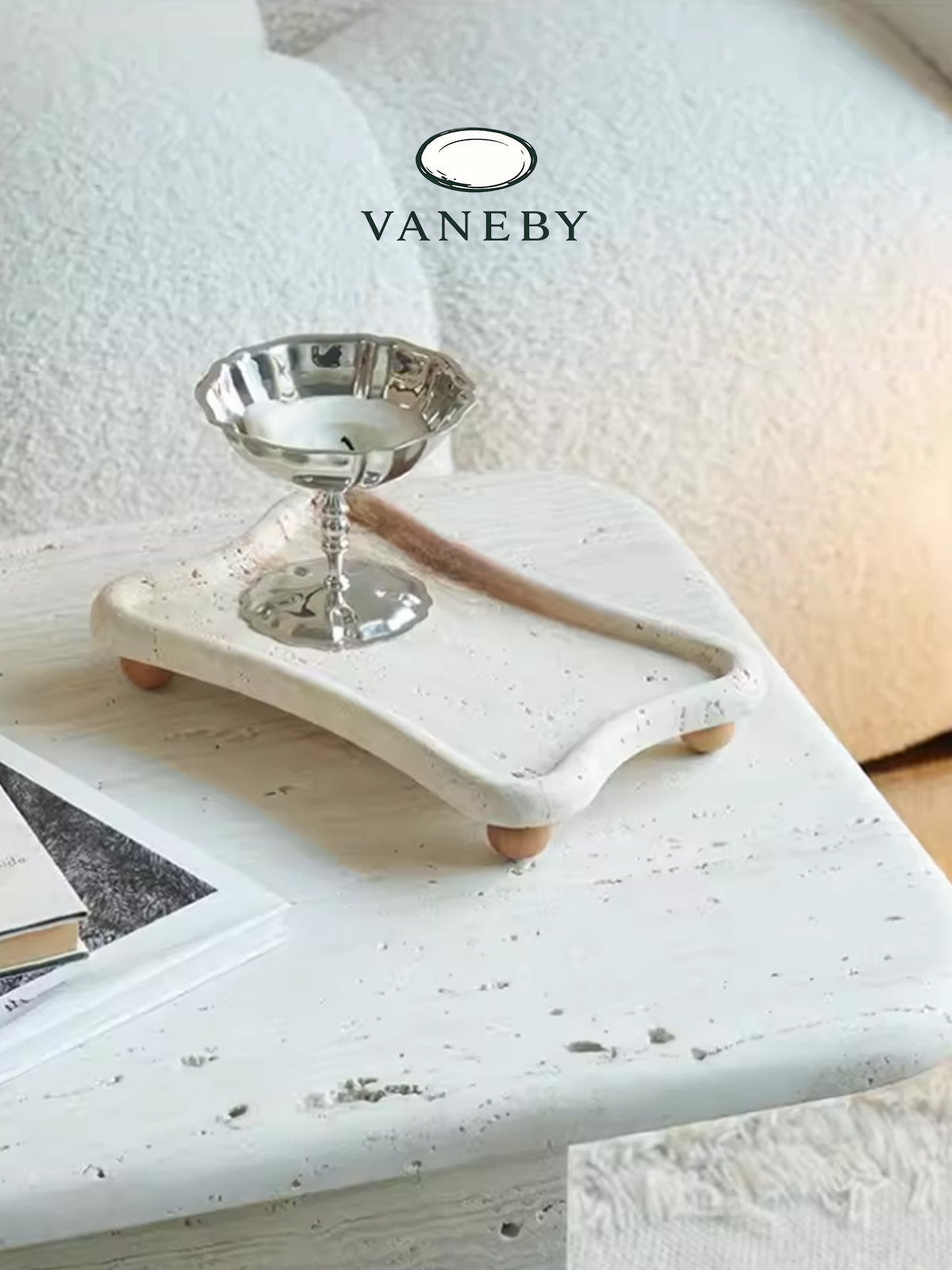 Atelier Travertine Art Tray